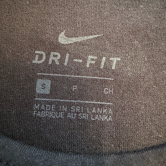 Nike Women’s Small Just Do It Dri-Fit Tank Top Black White Work Out Exercise - Picture 3 of 8